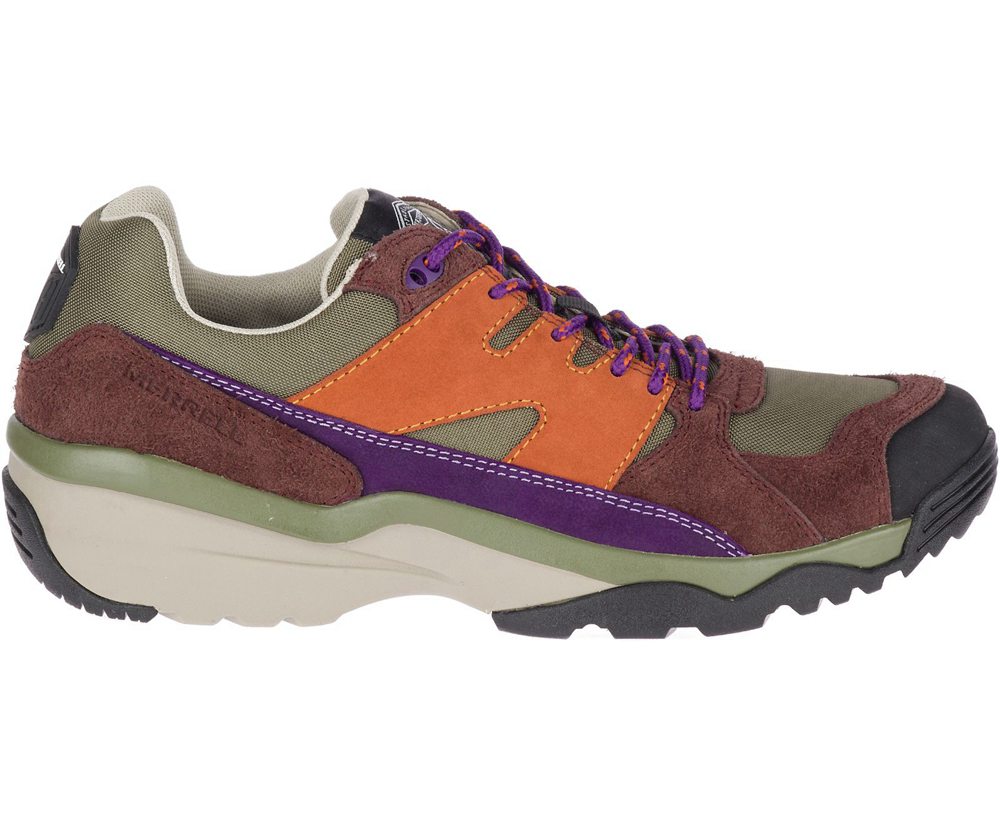 Merrell Sneakers Brown/Orange - Boulder Range - Mens 38ATYIHPS